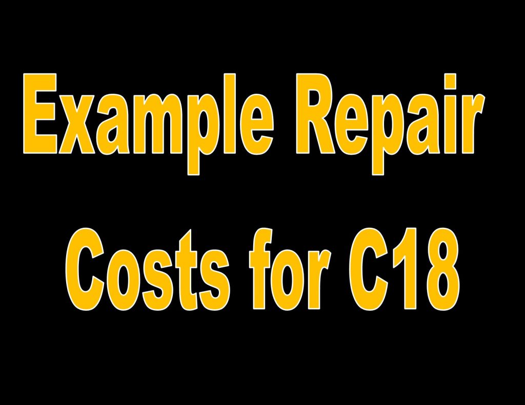 Example Repair Costs for C18