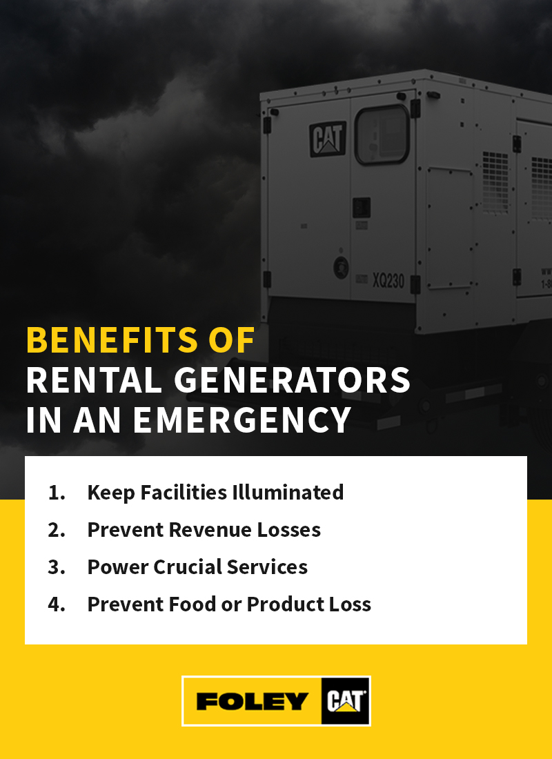 Benefits of Rental Generators in an Emergency